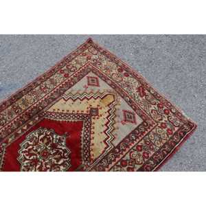 พรมตุรกีขนาด 3.8x5.8 ฟุต พรมลายวินเทจ พรมลายดอกไม้สีน้ำตาลแดง - Product Image 5