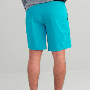 Shorts de Playa para Hombre, Color Turquesa Sólido, con Cierre de Cordón y Bolsillos, Secado Rápido, Estilo Bermuda Casual - Product Image 2