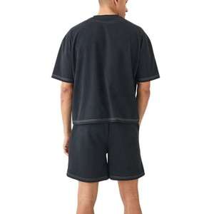 ชุดเสื้อยืดพิมพ์ลายกราฟิกสำหรับผู้ชายชุดเสื้อกางเกงผ้าฝ้ายระบายอากาศได้ดีดีไซน์แบบพองสำหรับฤดูร้อน - Product Image 5