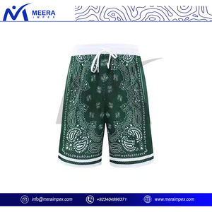 Pantalones Cortos Deportivos Personalizados para Hombre, de Malla Verde, para Correr al Aire Libre, de Secado Rápido, Transpirables, Ligeros, con Patrón Sólido, de Poliéster/Algodón - Product Image 2