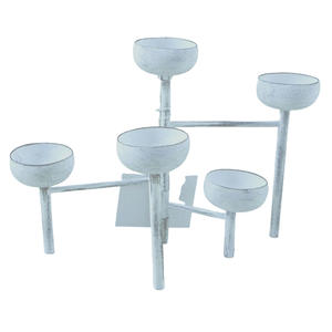 Lanterne en métal décorative pour la maison avec poignée lot de 3 lanternes blanches en PC de grande taille pour la décoration de mariage - Product Image 3