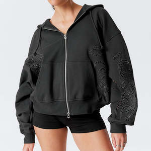 Sweat à capuche avec broderie personnalisée de haute qualité Sweat à capuche surdimensionné - Product Image 1