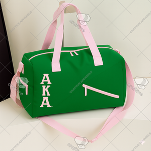 Alpha Kapa Alpha Sac de sport brodé Weekender Sac de sport en nylon de haute qualité pour le voyage et la salle de sport prêt à expédier - Product Image 1