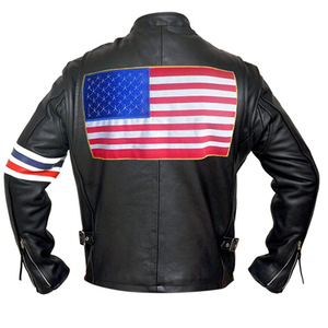 Wholesale New Men's Fashion <b>Real</b> <b>Leather</b> <b>Jacket</b> Winter Waterproof Bomber <b>Jacket</b> Design for Men - Product Image 2