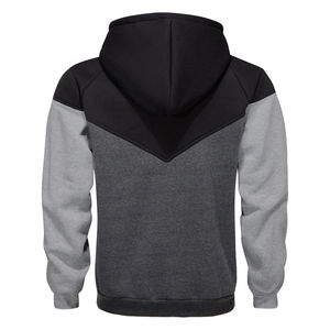 Sweat à capuche oversize décontracté pour homme en polyester/coton, noir, avec impression de logo personnalisé, ODM régulier, léger pour l'hiver - Product Image 4