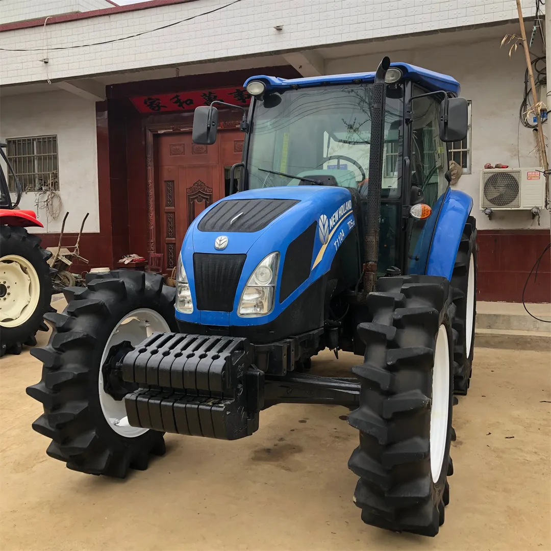 Tractor usado/de segunda mano/nuevo de EE. UU. 4X4wd New Holland con cargador y maquinaria agrícola