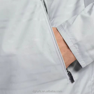 Chaqueta Cortavientos Deportiva con Capucha y Cremallera, Estilo Camionero, con Bloques de Color, Personalizable con Logotipo del Fabricante, para Gimnasio, Lluvia, Correr, para Hombre - Product Image 5