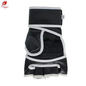 Guantes de MMA con Dedos Abiertos, Material de Cuero, Correa de Muñeca con Gancho y Bucle, Transpirables, Lavables, Equipo de Protección de Boxeo, Conjunto Combinado Unisex - Product Image 5
