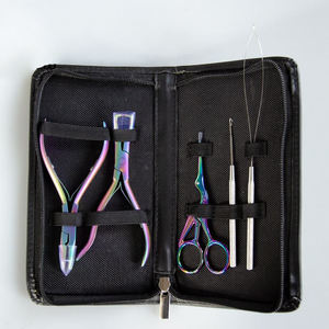 Customized Color Hair Extension Pliers Stainless Steel High Quality Hair Extension <b>Tools</b> Kit For Hair sectioning <b>clips</b> - Product Image 2