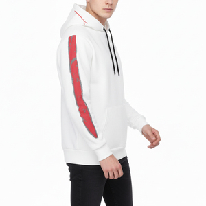 เสื้อฮู้ดดี้ผู้ชายทรงโอเวอร์ไซส์ ผ้าฝ้ายคุณภาพสูง 100% สไตล์ลำลองสำหรับฤดูหนาว ปักลาย ผ้าฟลีซ สตรีทแวร์ ฮิปฮอป - Product Image 4