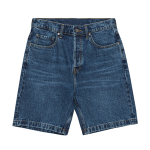 Pantalones cortos de mezclilla con cintura elástica a la moda de la calle, pantalones cortos de mezclilla para hombre con logotipo personalizado de fabricante superior - Product Image 1