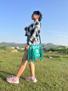 Nouveau Style occidental cheveux sur cacher fourrure daim cuir frange sac haute qualité Boho femmes fourrure cuir Unique moyen Concho frange sacs - Product Image 5