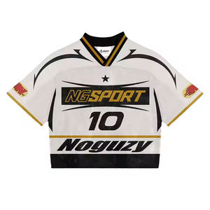 T-shirt surdimensionné pour hommes Maillot en maille Maillot de football américain personnalisé - Product Image 1