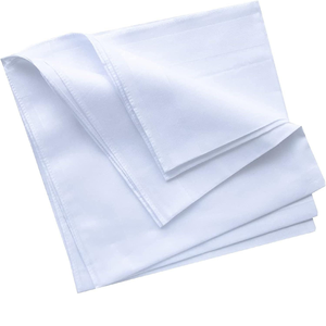 Serviettes de cuisine jetables 100 % coton écologiques à séchage rapide, blanches unies, vente en gros, torchons tissés, fabricant OEM pour la maison - Product Image 6