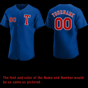 Maillot de baseball personnalisé avec logo par sublimation, 100% polyester, maillot de softball vierge, t-shirts de baseball à boutons - Product Image 2