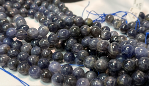 Collier en cristal naturel, perles d'iolite lisses, pierre rouge polie, bijoux, brin lâche, grossiste en pierres précieuses pour la guérison - Product Image 4