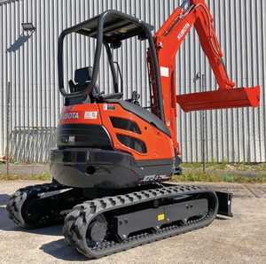 Mini-excavatrice sur chenilles Kubota U25-3, godet de 0,12 m³, forte puissance de creusement, machine sur chenilles orange et noire - Product Image 6
