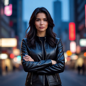 Chaqueta de cuero de Letterman de moda para mujer, chaqueta de cuero más blanca de otoño, chaquetas de cuero de Letterman personalizadas para mujer - Product Image 5