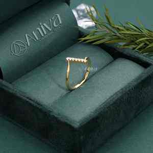 Bague en diamant clouté à 5 pierres naturelles rondes et brillantes en or jaune 18 carats pour des occasions spéciales et un usage quotidien - Product Image 3