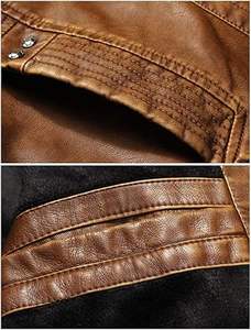 Chaqueta de cuero de moto para hombre, cortavientos ajustado a la moda, personalizado, informal, al por mayor, para la temporada de invierno - Product Image 3