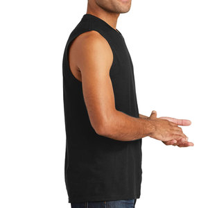 Respirant en gros personnalisé coton gilet Fitness musculation débardeur hommes été - Product Image 6