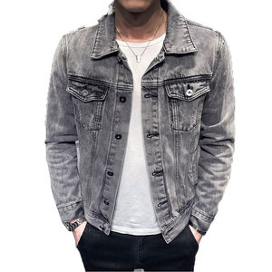 Vente à Chaud Veste en Denim Slim Fit Décontractée pour Hommes Meilleur Design Vêtements d'Extérieur à la Mode de Haute Qualité - Product Image 1