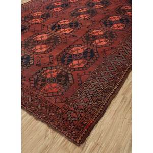 Alfombra Kiaan de Lana Grande, Modelo Pae-4818, Rojo Naranja, Anudada a Mano, Geométrica Abstracta, para Entrada, Pasillo, Rectangular, 9x12 Pulgadas - Product Image 2