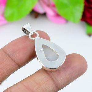 Pendentif pierre de lune pendentif conception simple meilleur cadeau de qualité pour les filles en argent sterling 925 avec pendentif timbre 925 bijoux - Product Image 2