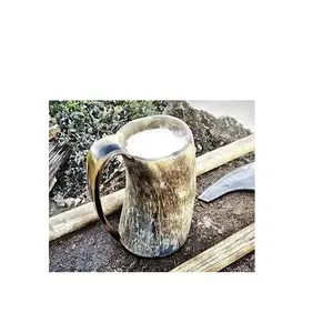 Authentic Viking Buffalo Horn Beer Mug drinkware top Demanding product Buffalo horn mug wholesale Supplier