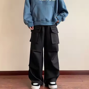 Pantalon décontracté délavé à séchage rapide pour hommes avec poches zippées: tissu anti-humidité, idéal pour les activités de plein air - Product Image 4