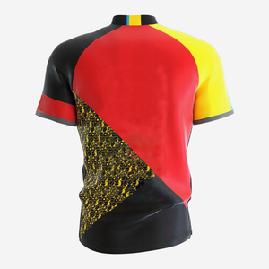 เสื้อเบสบอลแขนสั้นผ้ายืดแห้งเร็วเสื้อกีฬาพิมพ์ลายระบายอากาศ - Product Image 3