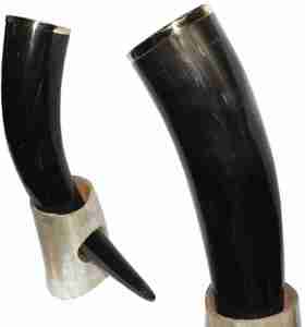 Customized Viking Carving Buffalo Tankard Handcrafted Natural Agate Drinking Horn Animal Style <b>Beer</b> Decoration - Product Image 2