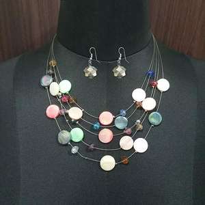 Ensemble de bijoux de mode Urthn collier multi-pierres 1109617 - Product Image 1