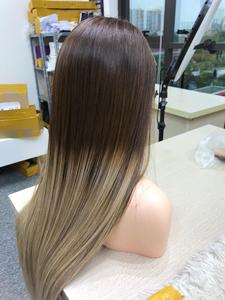 Venta al por mayor para peluca marrón degradado con cierre frontal de encaje HD Extensiones de cabello humano virgen vietnamita Colección del vendedor resaltada - Product Image 3