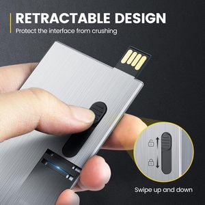 USB thẻ tín dụng 2.0 3.0 Pendrive 1GB 2GB 4GB 8GB 16GB 32GB 64GB 128GB memorias Cle Thẻ nhớ USB thẻ kinh doanh ổ đĩa flash - Product Image 4