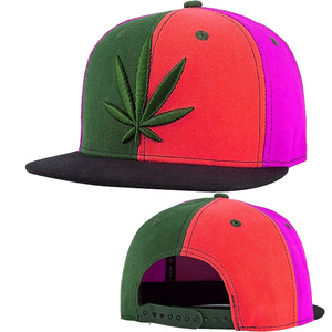 Casquette de baseball en coton unisexe tendance avec logo brodé, style hip hop, casquette snapback à bord plat - Product Image 6