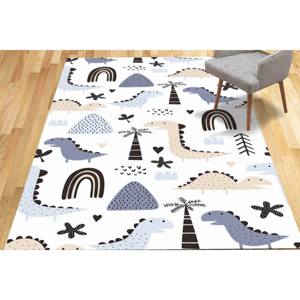 Tapis dinosaure : Décoration de chambre d'enfant bleue, tapis antidérapant, tapis doux non tissé - Product Image 5