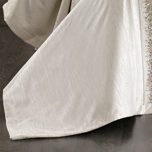 Cubrecama Guzide Eliza Ecru de 4 Piezas, Clásico, 100% Chenilla, Tejido a Rayas, Teñido con Hilo, Lavable, Antiácaros, Antidesgarros, para el Hogar - Product Image 5