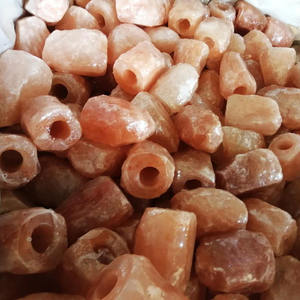 Himalaya Cristal Sel Lampe Sculpté Fleur Style Naturel Rouge Blanc Orange Décoratif Cadeau Technique Artisanale - Product Image 3