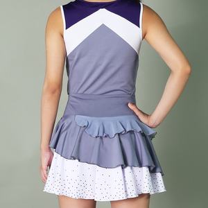 ชุดเชียร์ลีดเดอร์สำหรับผู้หญิง รับทำโลโก้ ชุดสองชิ้น เสื้อและกระโปรง ขายส่ง ชุดเต้นรำ ชุดเชียร์ลีดเดอร์ ผ้าโพลีเอสเตอร์ 100% - Product Image 5