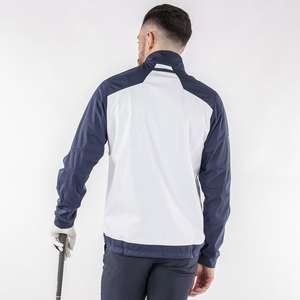 Veste de golf zippée pour homme avec logo personnalisé, veste en softshell imperméable - Product Image 2