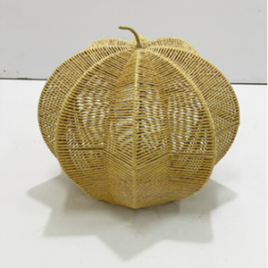 Tendencias Halloween Seagrass Calabaza Cesta Bolsas Cestas de almacenamiento Regalo de vacaciones de la fábrica de Vietnam - Product Image 2