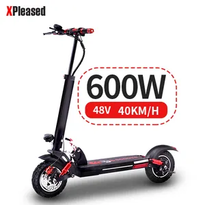 2022 Hot 600w 48v 2 Big Wheels 10'' Off Road Standing Electric Scooter For Adult