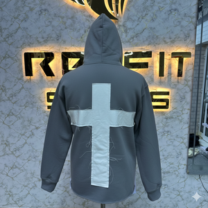 เสื้อฮู้ดสวมหัวสำหรับผู้ชายเสื้อฮู้ดแบบกำหนดเองพิมพ์ลาย - Product Image 6