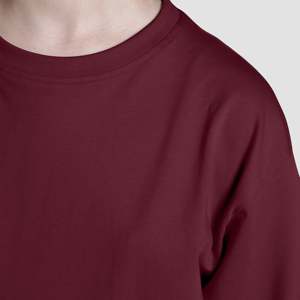 Chemise confortable bordeaux 002 avec un élément de mode simple - Product Image 6