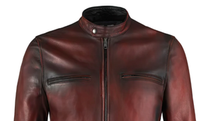 แจ็กเก็ตหนังแท้ปรับแต่ง100% เข้ารูประบายอากาศได้ดีบุด้วยผ้าซาตินมีซิปปิดสำหรับฤดูหนาวแจ็คเก็ตหนังแวกซ์ - Product Image 3