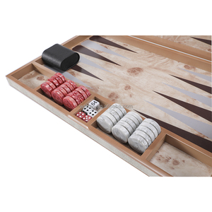 <span class=keywords><strong>Backgammon</strong></span> di Alta Qualità, <span class=keywords><strong>Gioco</strong></span> in Legno di Lusso con Finitura Laccata Lucida, Stile Semplice, Scatola in Legno - Product Image 4