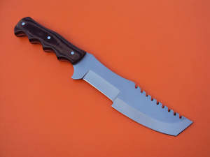 Couteau de suivi en acier D2 personnalisé fait à la main avec manche en Micarta bicolore lame en acier inoxydable Camping couteaux de survie cadeau pour elle - Product Image 2