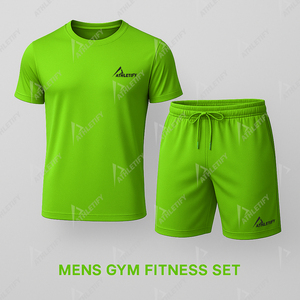 Venta al por mayor Mens Gym Fitness Set algodón transpirable duradero entrenamiento ropa de calidad ropa deportiva para la compra a granel diseños personalizados - Product Image 3