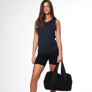 Débardeur en coton Spandex respirant pour femmes, tissu en jersey doux, longueur courte - Product Image 6